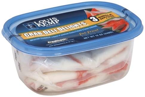 Louis Kemp Flake Style Imitation Crabmeat - 12 oz, Nutrition