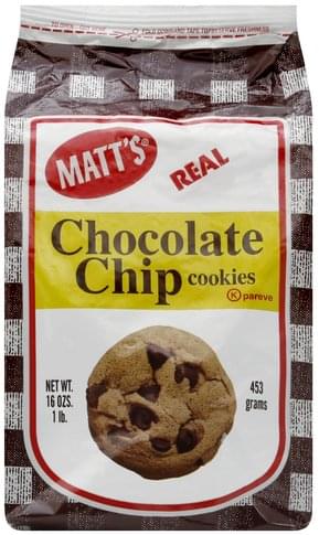 Matts Chocolate Chip Cookies - 16 oz, Nutrition Information | Innit
