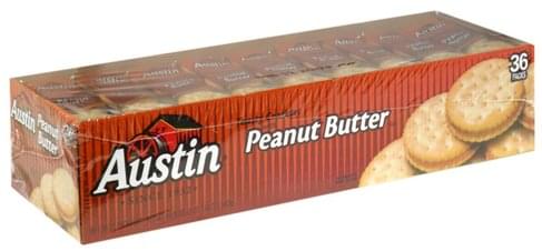 austin toasty crackers with peanut butter 45 packages austin toasty crackers with peanut butter 45 packages