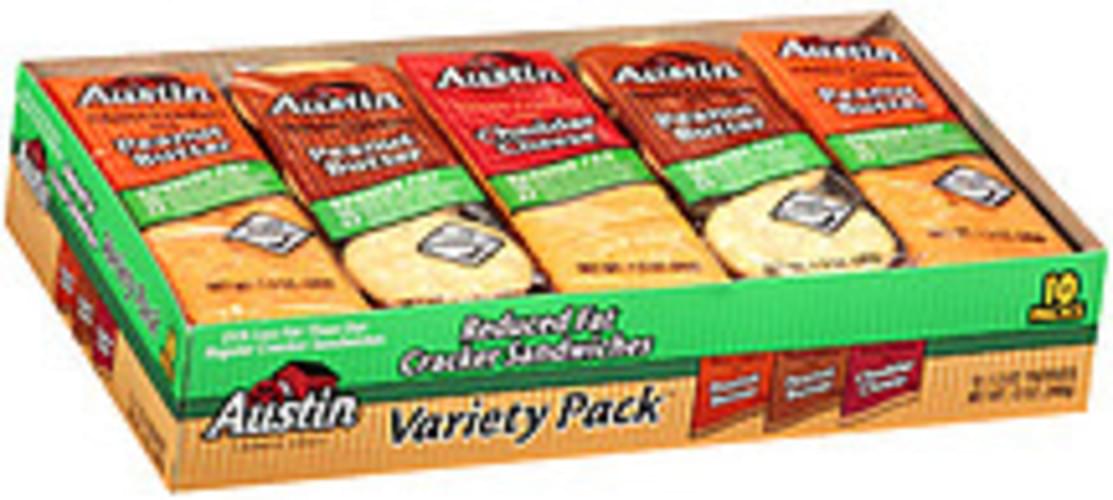 Austin Reduced Fat Variety Pack Cracker Sandwiches 13 oz, Nutrition