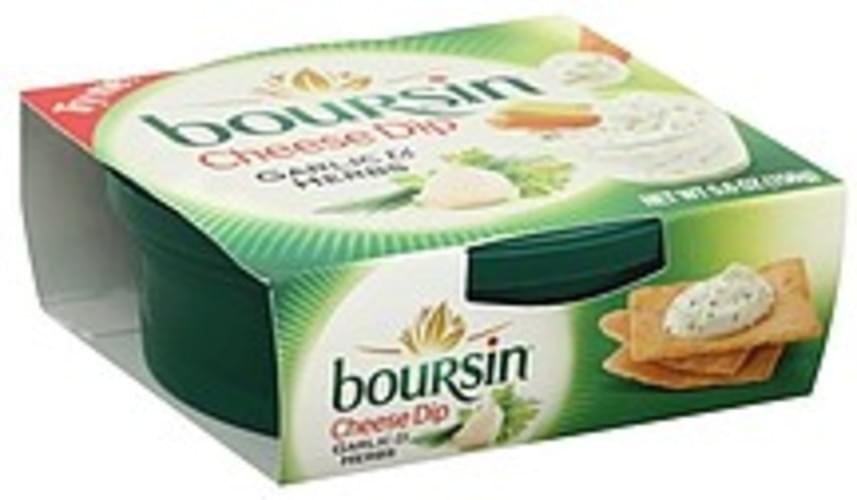 Boursin Garlic & Herbs Cheese Dip 5.6 oz, Nutrition Information Innit