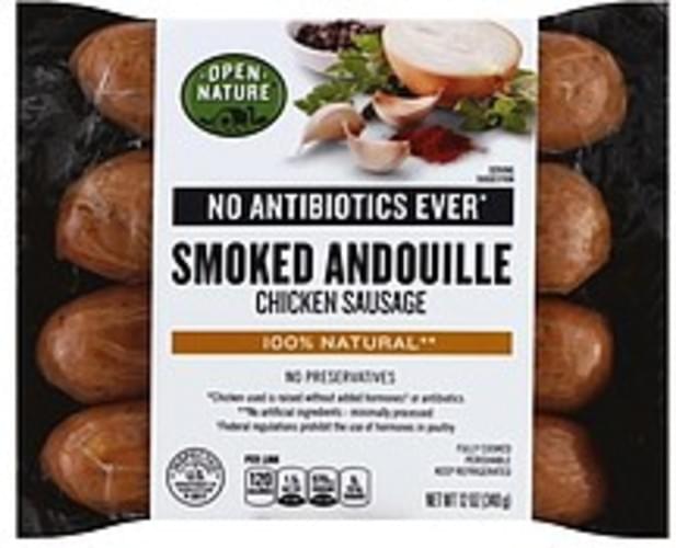 Open Nature Chicken, Smoked Andouille Sausage 12 oz, Nutrition Information Innit