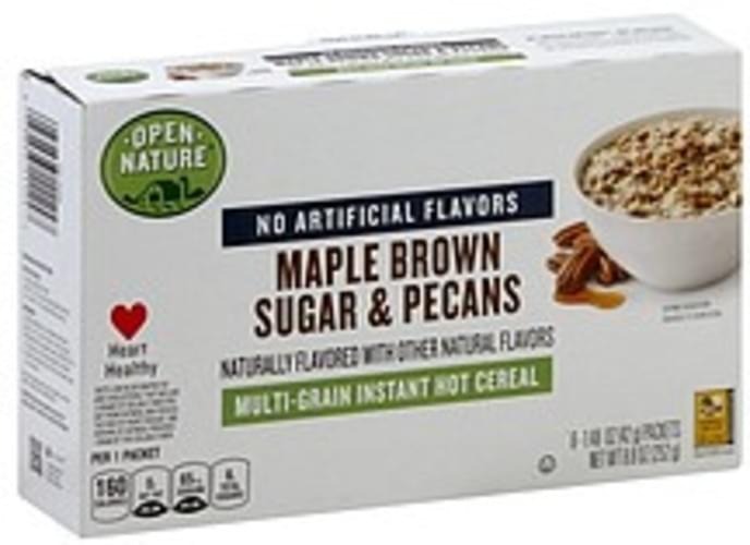 Open Nature Instant Hot, Multi Grain, Maple Brown Sugar and Pecans