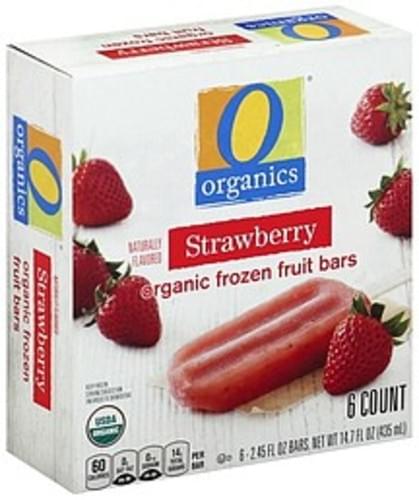 O Organics Organic, Strawberry Frozen Fruit Bars - 6 ea