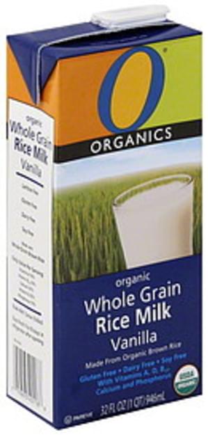 O Organics Whole Grain, Organic, Vanilla Rice Milk - 32 oz