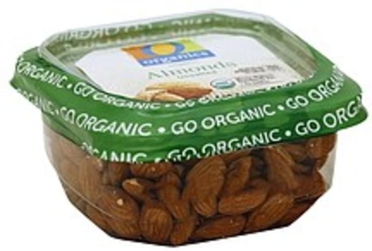 O Organics Organic, Unsalted Almonds 7.25 oz, Nutrition Information