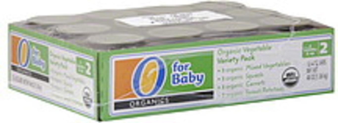O Organics Organic Vegetable, stage 2 Vegetable Variety Pack - 12 ea