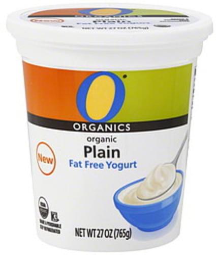 O Organics Fat Free, Organic, Plain Yogurt - 27 oz