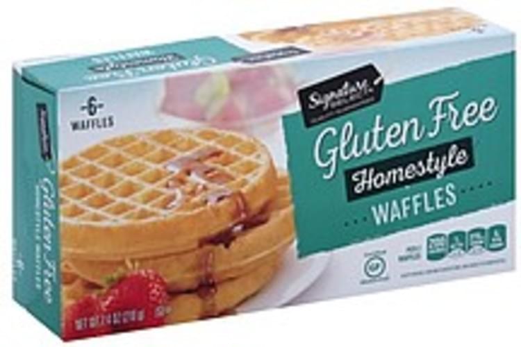 Signature Select Gluten Free, Homestyle Waffles 6 ea, Nutrition