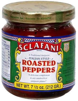Sclafani Italian Style Roasted Peppers - 7.5 oz