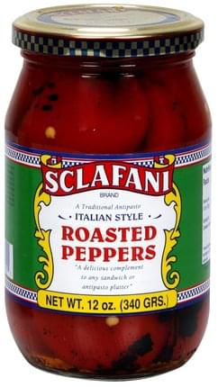 Sclafani Italian Style Roasted Peppers - 12 oz