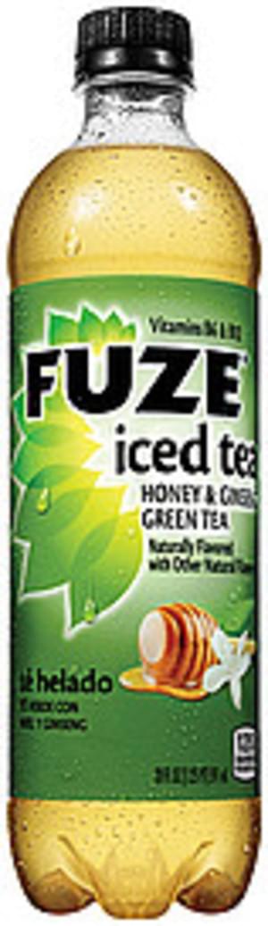 Fuze Honey & Ginseng Green Tea Iced Tea - 20 oz, Nutrition ...