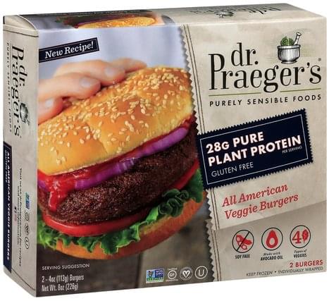 NA Veggie, Gluten Free, All American Burgers - 2 ea