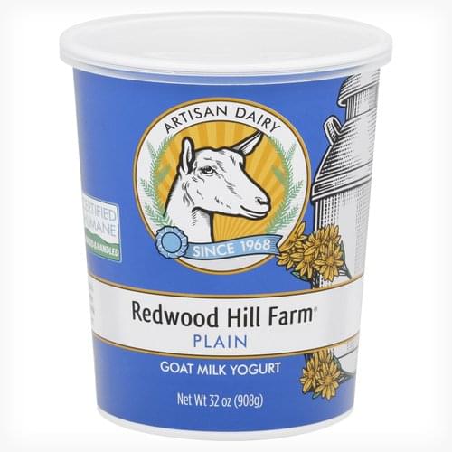 Redwood Hill Farm Yogurt, Goat Milk, Plain Goat Milk Yogurt 32 oz