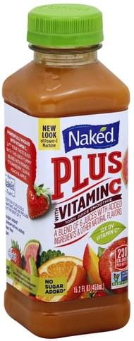 Naked Plus with Vitamin C 100% Juice Smoothie - 15.2 oz