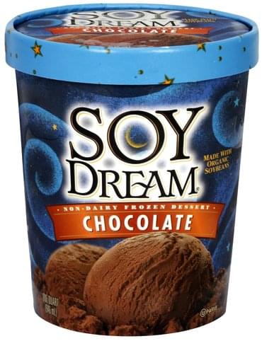 Soy Dream Chocolate Non-Dairy Frozen Dessert - 1 QT, Nutrition