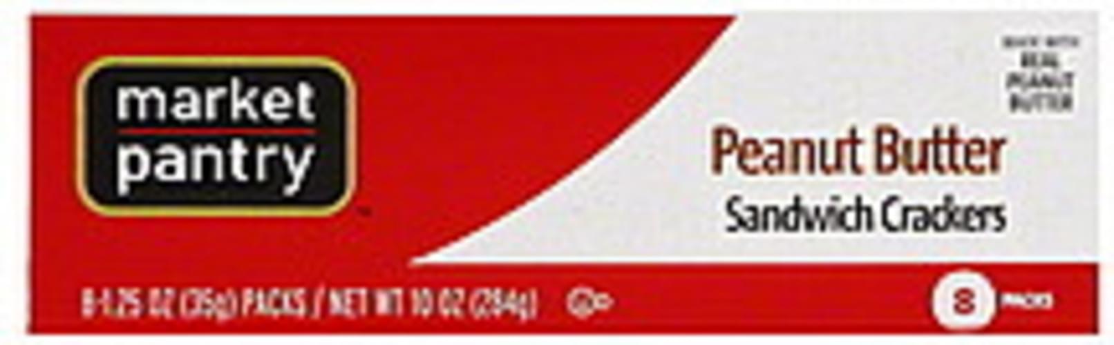 Market Pantry Peanut Butter Sandwich Crackers 8 ea, Nutrition