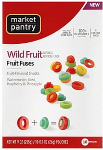 Market Pantry Fruit Fuses, Wild Fruit Fruit-Flavored Snacks - 10 ea