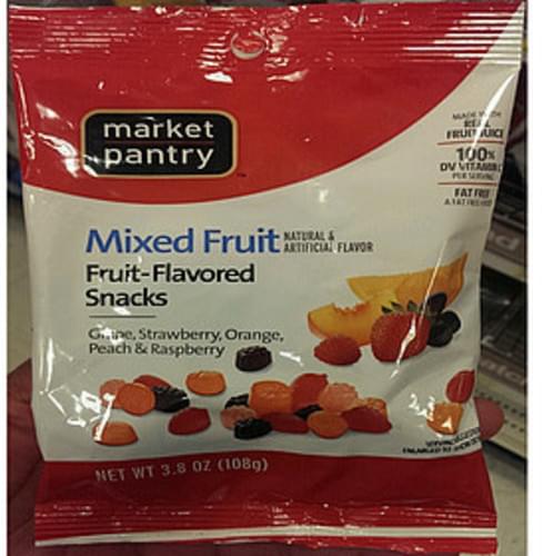 Market Pantry Mixed Fruit Fruit Flavored Snacks 30 G Nutrition