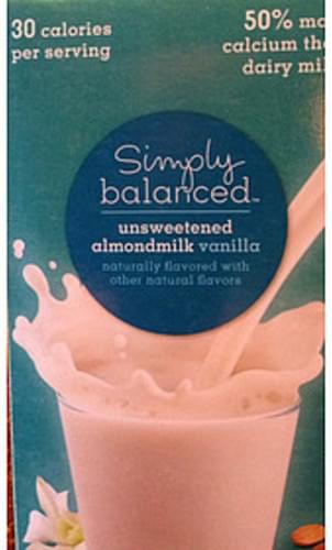 Simply Balanced Unsweetened Almondmilk Vanilla - 240 ml