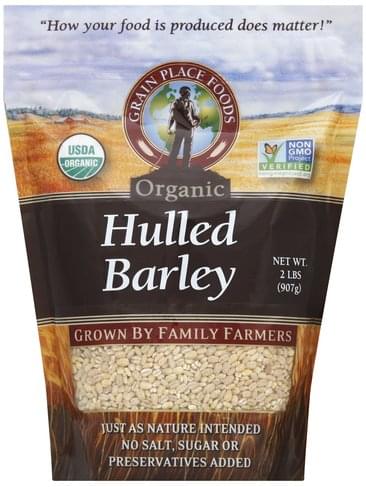 Grain Place Foods Organic Hulled Barley - 2 lb