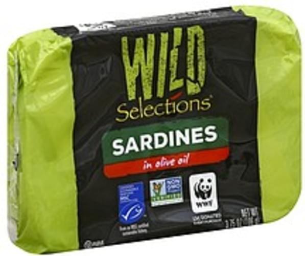 Wild Selections in Olive Oil Sardines 3.75 oz, Nutrition Information