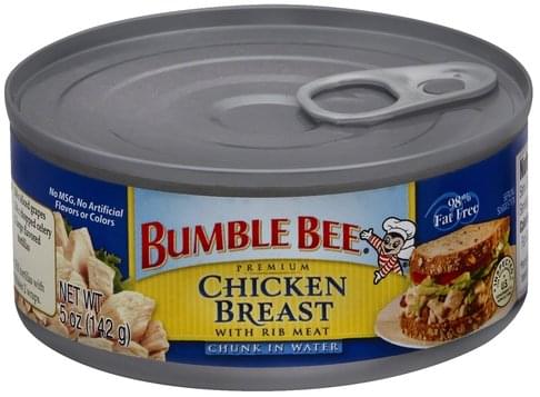 Bumble Bee Premium, with Rib Meat, Chunk in Water Chicken Breast - 5 oz