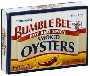 Bumble Bee Oysters Hot and Spicy, Smoked