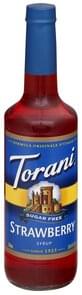 TORANI Sugar Free Strawberry Syrup 25 4 oz Nutrition Information TORANI Sugar Free Strawberry Syrup 25 4 oz Nutrition Information