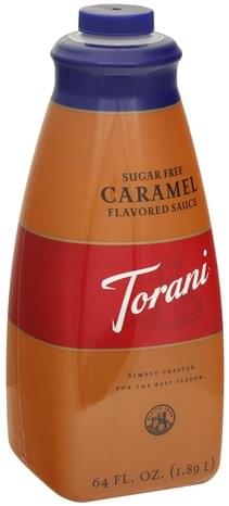 TORANI Sugar Free Caramel Flavored Sauce 64 oz Nutrition TORANI Sugar Free Caramel Flavored Sauce 64 oz Nutrition