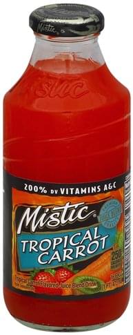Mistic Tropical Carrot Juice Blend Drink - 16 oz, Nutrition Information