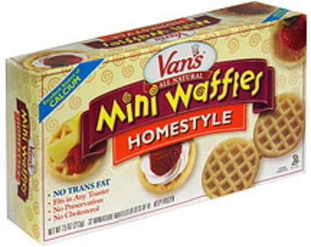 Vans Mini, Homestyle Waffles 32 ea, Nutrition Information Innit