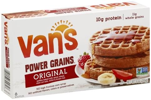 Vans Power Grains, Original Waffles - 6 ea