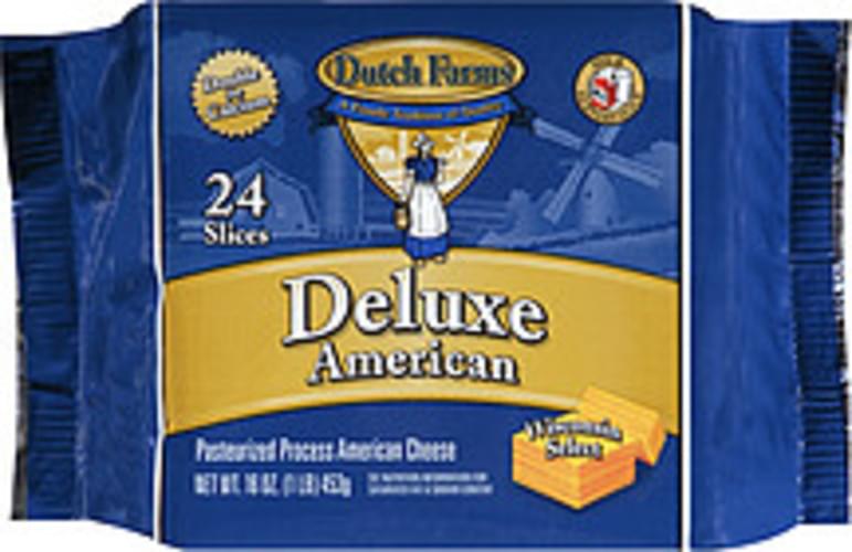 Dutch Farms Deluxe American Pasteurized Process American Cheese 24, Nutrition Information Innit