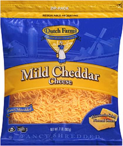Dutch Farms Fancy Shredded Mild Cheddar Cheese 2 Lb Nutrition dutch-farms-fancy-shredded-mild-cheddar-cheese-2-lb-nutrition
