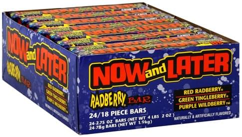 Now Later Radberry Bar Assorted Flavors Candy 24 Ea Nutrition Information Innit