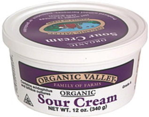 Organic Valley Organic Sour Cream 12 oz, Nutrition Information Innit