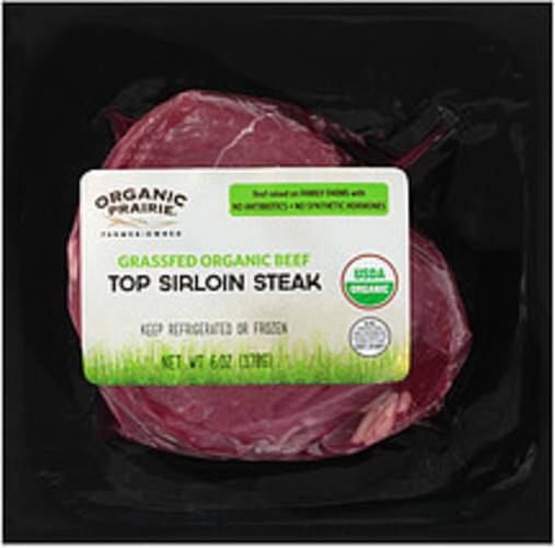 Organic Prairie Frozen Grassfed Organic Top Organic Prairie Frozen Grassfed Organic Top Sirloin Steak - 0