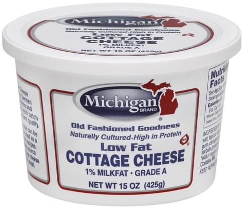 Michigan Low Fat 1 Milkfat Cottage Cheese 15 Oz Nutrition