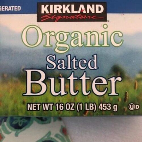 Kirkland Signature Organic Salted Butter 14 g, Nutrition Information