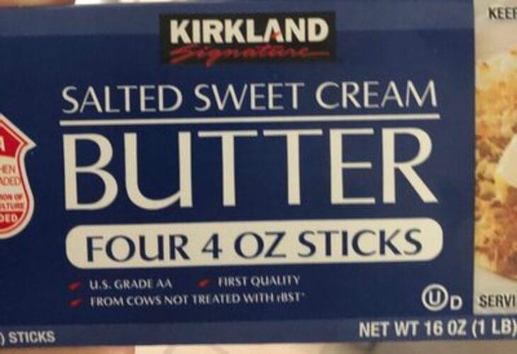 Kirkland Signature Butter 14 g, Nutrition Information Innit