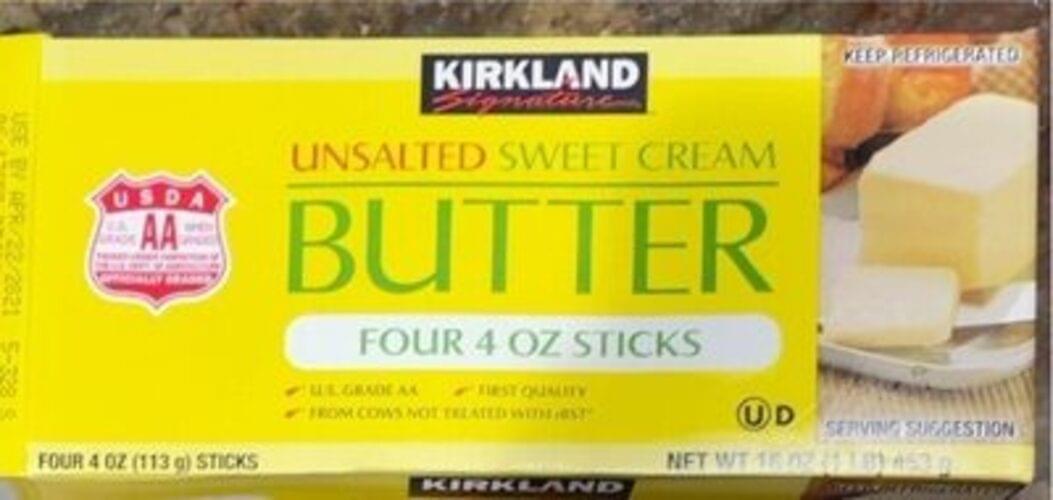 Kirkland Signature Unsalted Sweet Cream Butter 14 g, Nutrition
