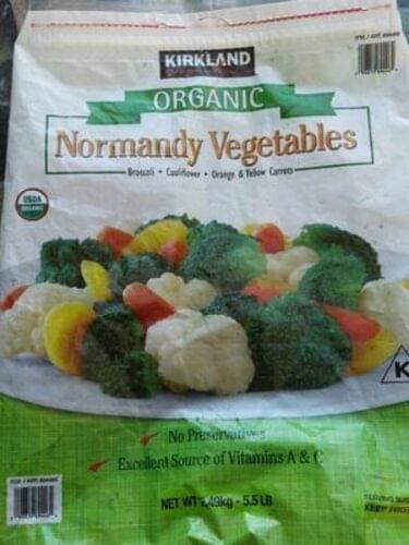 Kirkland Signatures Organic Normandy Vegetables - 122 g, Nutrition