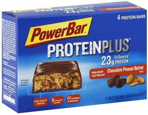 Powerbar Chocolate Peanut Butter Flavor Protein Bars - 4 ea