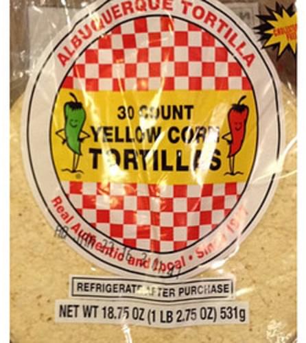 Albuquerque Tortilla(Tm) Yellow Corn Tortillas - 18.75 oz