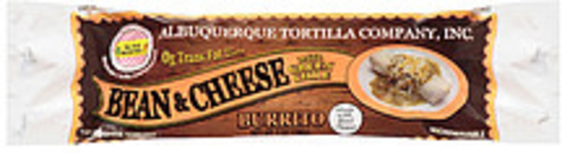 Albuquerque Tortilla Co. Bean & Cheese With Green Chile Burrito 7 oz