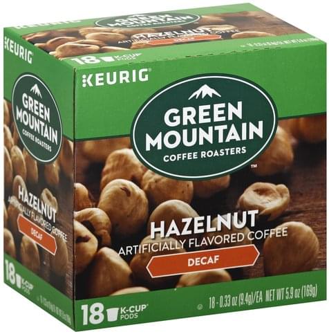 decaf k cups hazelnut