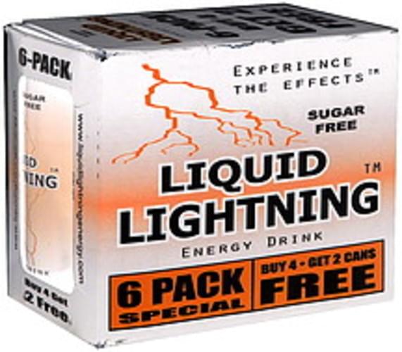 Liquid Lightning Energy Drink 6 ea, Nutrition Information Innit