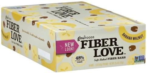 Gnu Foods Soft-Baked, Banana Walnut Fiber Bars - 16 ea