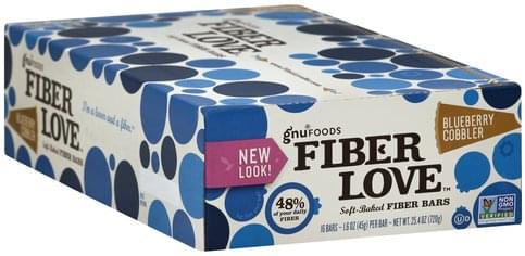 Gnu Foods Soft-Baked, Blueberry Cobbler Fiber Bars - 16 ea